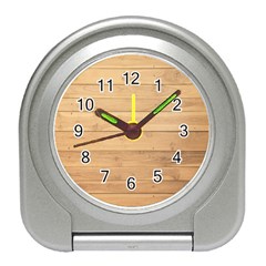 Wood-panel Travel Alarm Clock