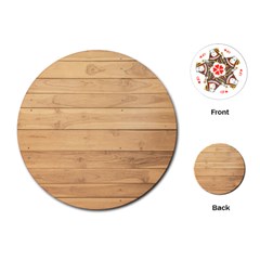 Wood-panel Playing Cards Single Design (Round)