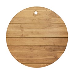 Wood-panel Round Ornament (Two Sides)