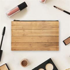 Wood-panel Cosmetic Bag (medium) by nate14shop