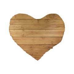 Wood-panel Standard 16  Premium Heart Shape Cushions