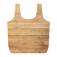 Wood-panel Full Print Recycle Bag (l) by nate14shop