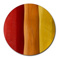 Hd-wallpape-wood Round Mousepads