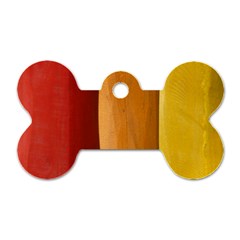 Hd-wallpape-wood Dog Tag Bone (Two Sides)