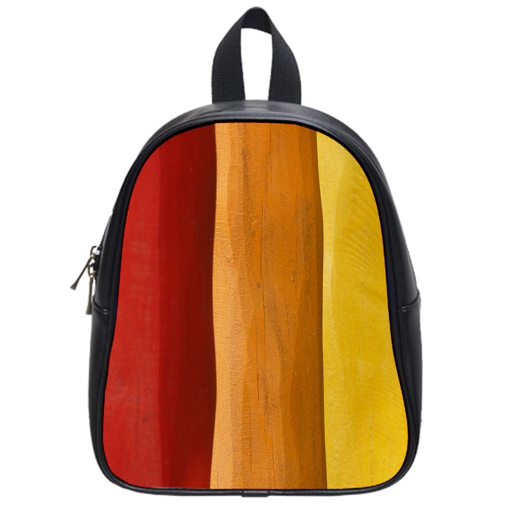 Hd-wallpape-wood School Bag (Small)