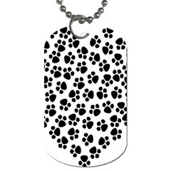 Abstract-black-white Dog Tag (one Side)