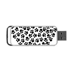 Abstract-black-white Portable Usb Flash (two Sides)