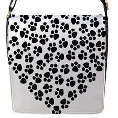 Abstract-black-white Flap Closure Messenger Bag (s) by nate14shop