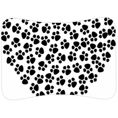 Abstract-black-white Velour Seat Head Rest Cushion