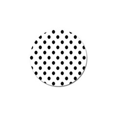 Black-and-white-polka-dot-pattern-background-free-vector Golf Ball Marker (10 Pack) by nate14shop