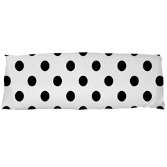 Black-and-white-polka-dot-pattern-background-free-vector Body Pillow Case Dakimakura (two Sides)