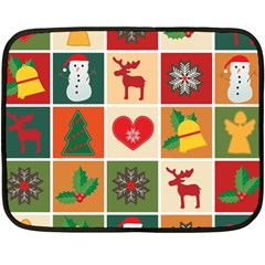 Christmas-pattern Fleece Blanket (mini) by nate14shop