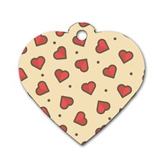 Design-love Dog Tag Heart (one Side) by nate14shop