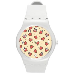 Design-love Round Plastic Sport Watch (m) by nate14shop