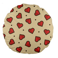 Design-love Large 18  Premium Round Cushions by nate14shop