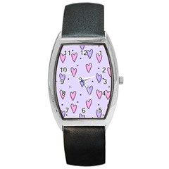 Heart-purple-pink-love Barrel Style Metal Watch by nate14shop