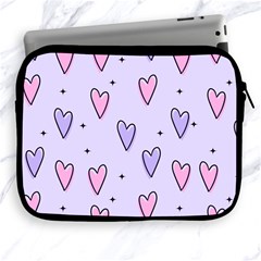 Heart-purple-pink-love Apple Ipad 2/3/4 Zipper Cases by nate14shop