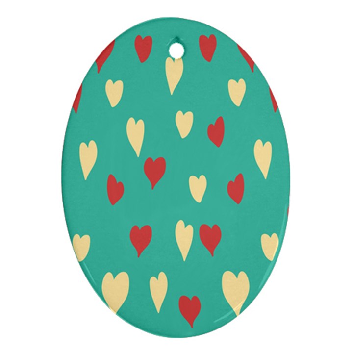 Love Oval Ornament (Two Sides)