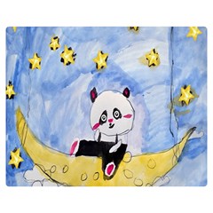 Panda Double Sided Flano Blanket (medium)  by nate14shop