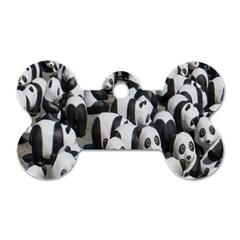 Panda-bear Dog Tag Bone (one Side) by nate14shop