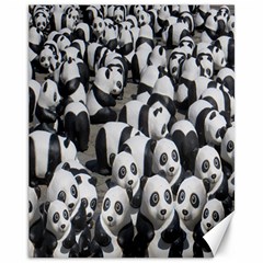 Panda-bear Canvas 11  X 14  by nate14shop