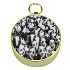 Panda-bear Gold Compasses by nate14shop