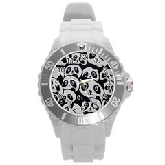 Street-art Round Plastic Sport Watch (l) by nate14shop