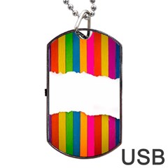 Art-and-craft Dog Tag Usb Flash (two Sides) by nate14shop