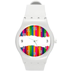 Art-and-craft Round Plastic Sport Watch (m) by nate14shop