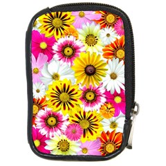 Blossoms Compact Camera Leather Case by nate14shop