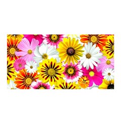 Blossoms Satin Wrap 35  X 70  by nate14shop