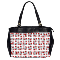 Spanish Love Phrase Motif Pattern Oversize Office Handbag (2 Sides) by dflcprintsclothing