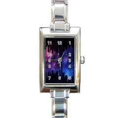 Digital-art Rectangle Italian Charm Watch by nate14shop