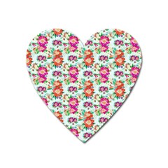 Floral Heart Magnet by nate14shop