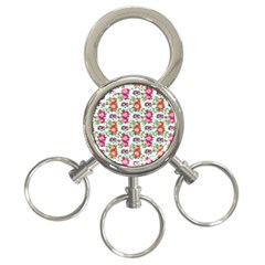 Floral 3-ring Key Chain by nate14shop