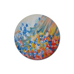 Oil-paint Rubber Round Coaster (4 Pack) by nate14shop