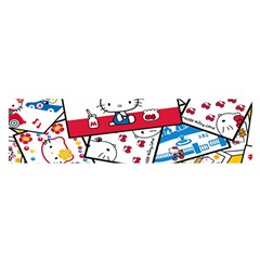 Hello-kitty-002 Oblong Satin Scarf (16  X 60 ) by nate14shop