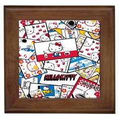 Hello-kitty-002 Framed Tile by nate14shop