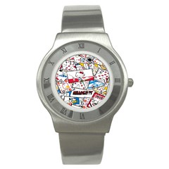 Hello-kitty-002 Stainless Steel Watch by nate14shop