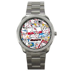 Hello-kitty-002 Sport Metal Watch by nate14shop