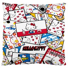 Hello-kitty-002 Large Flano Cushion Case (one Side) by nate14shop