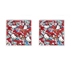 Hello-kitty-003 Cufflinks (square) by nate14shop