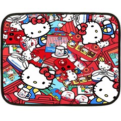 Hello-kitty-003 Double Sided Fleece Blanket (mini)  by nate14shop