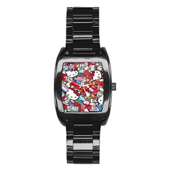 Hello-kitty-003 Stainless Steel Barrel Watch by nate14shop