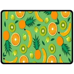 Fruits Double Sided Fleece Blanket (large)  by nate14shop