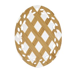 Wooden Ornament (oval Filigree) by nate14shop