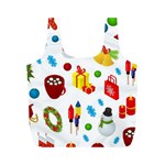 Christmas-celebration-seamless-pattern-background-vector Full Print Recycle Bag (M) Back