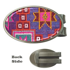 Abstrac-carpet Money Clips (oval)  by nate14shop