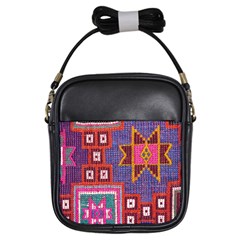 Abstrac-carpet Girls Sling Bag by nate14shop