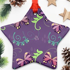 Background-butterfly Purple Ornament (star)